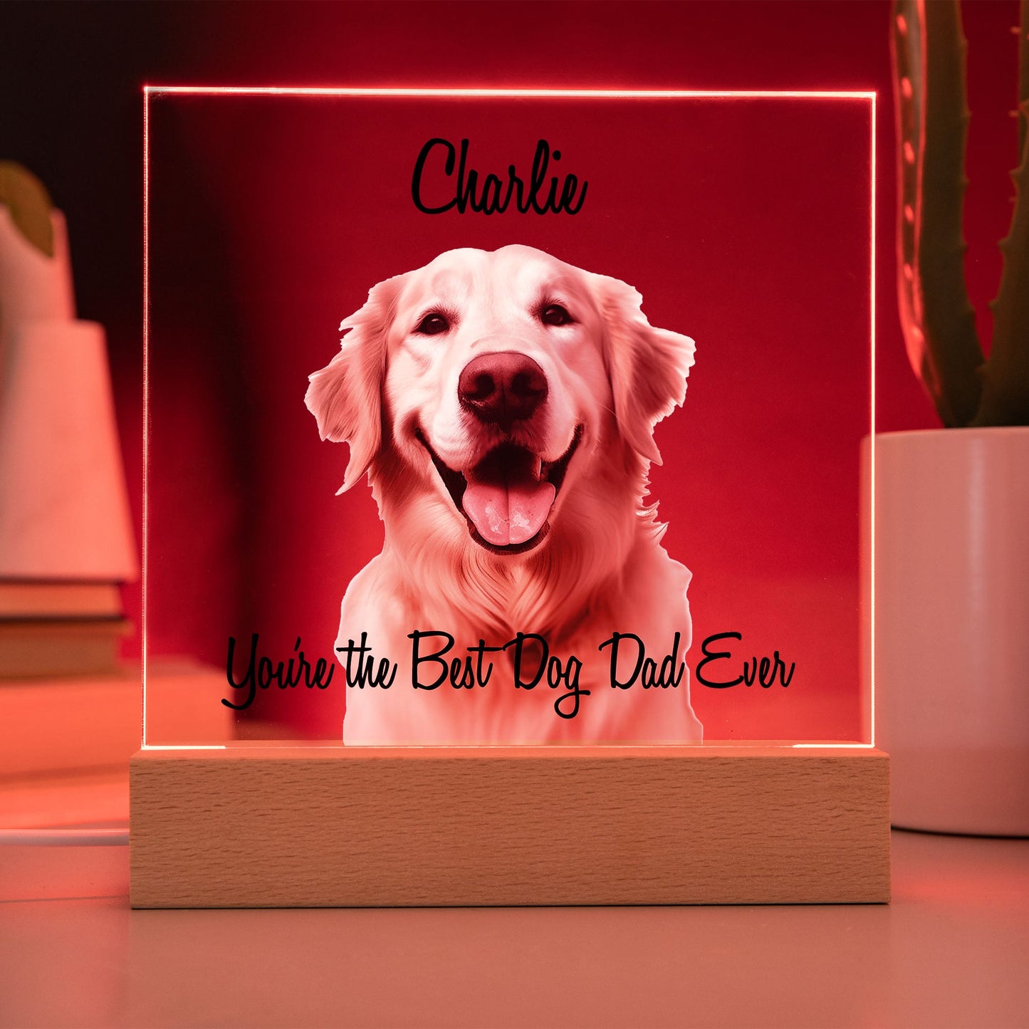 Paw Memories: Personalized Acrylic Pet Plaque from Your Photo
