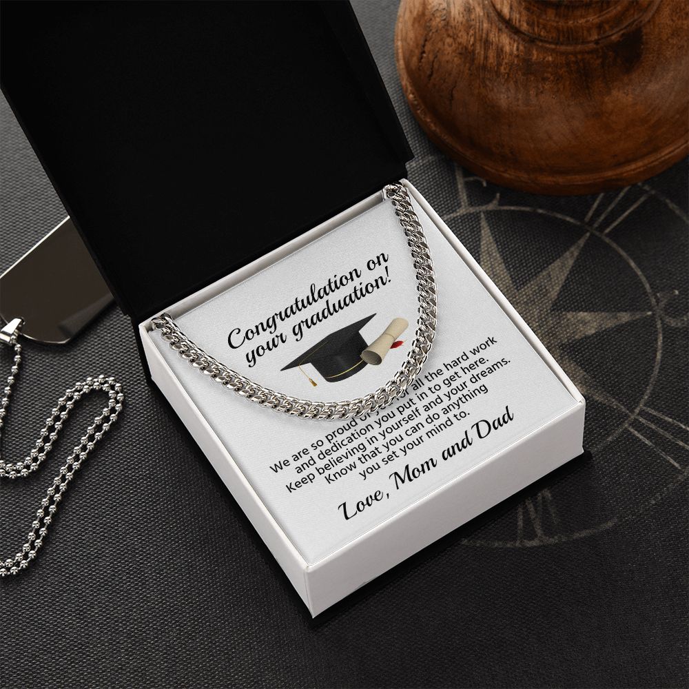 Graduation Gifts for Son Daughter 2023 -Silver Stainless Steel Dog Tag  Necklaces, Engraved Inspirational Encourage Quote Necklace, Senior High  School College University Master Graduation Gift -L | Amazon.com