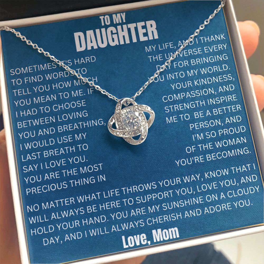 To My Daughter - My Sunshine - Love Necklace