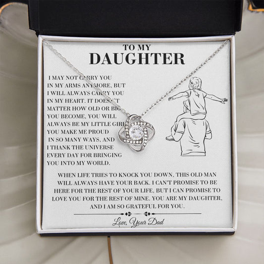 To My Daughter  - In My Arms - Necklace
