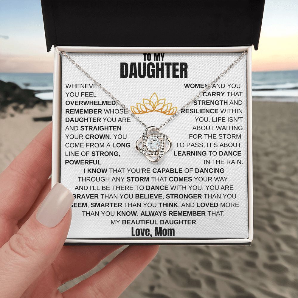 To My Daughter - Powerful Woman - Love Necklace