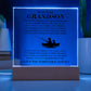 To My Dear Grandson - Forever - Square Acrylic Plaque