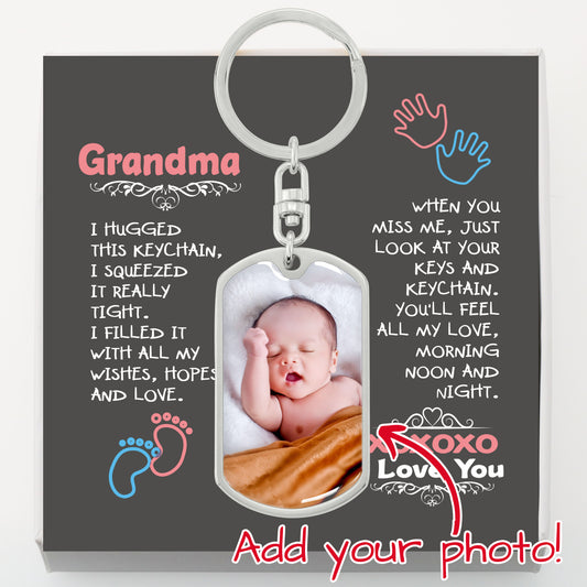 GRANDMA - I hugged this keychain