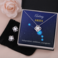 Personalized Aries Zodiac Love Knot Necklace with Message Card