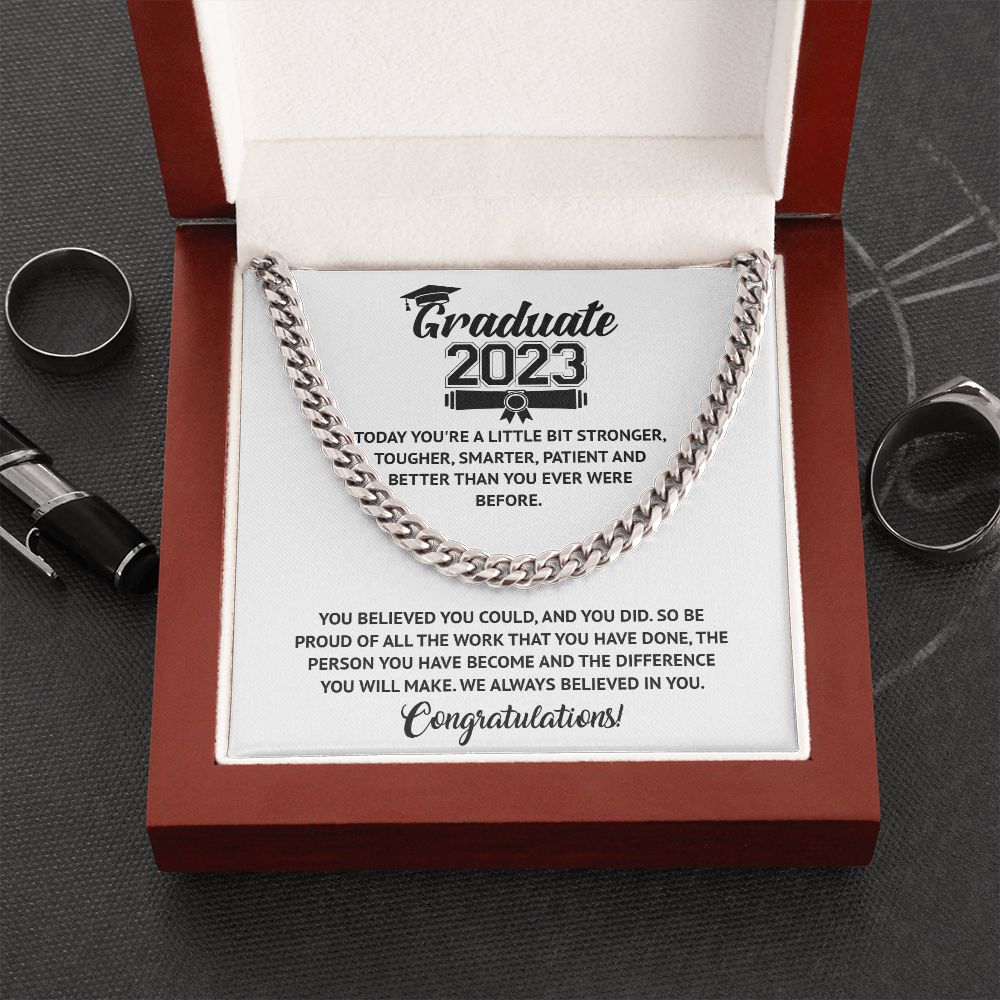 Graduate 2023 - You Did It - Cuban Chain