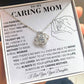 To My Caring Mom - Repay - Love Necklace