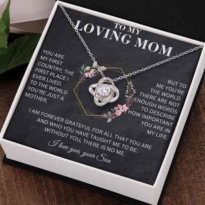 To My Loving Mom - Important - Love Necklace