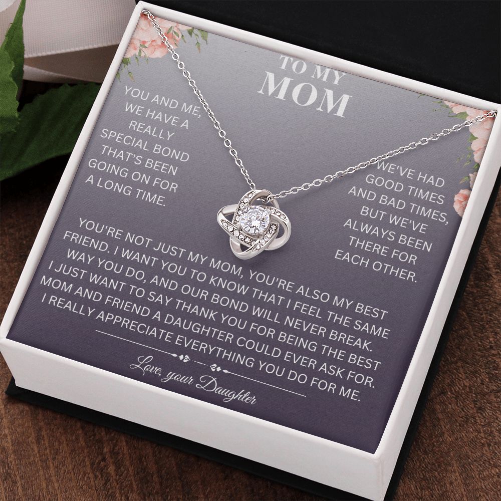 To My Mom - Long Time - Love Necklace