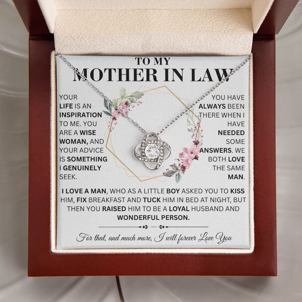 To My Mother In Law - Life Inspiration - Love Necklace