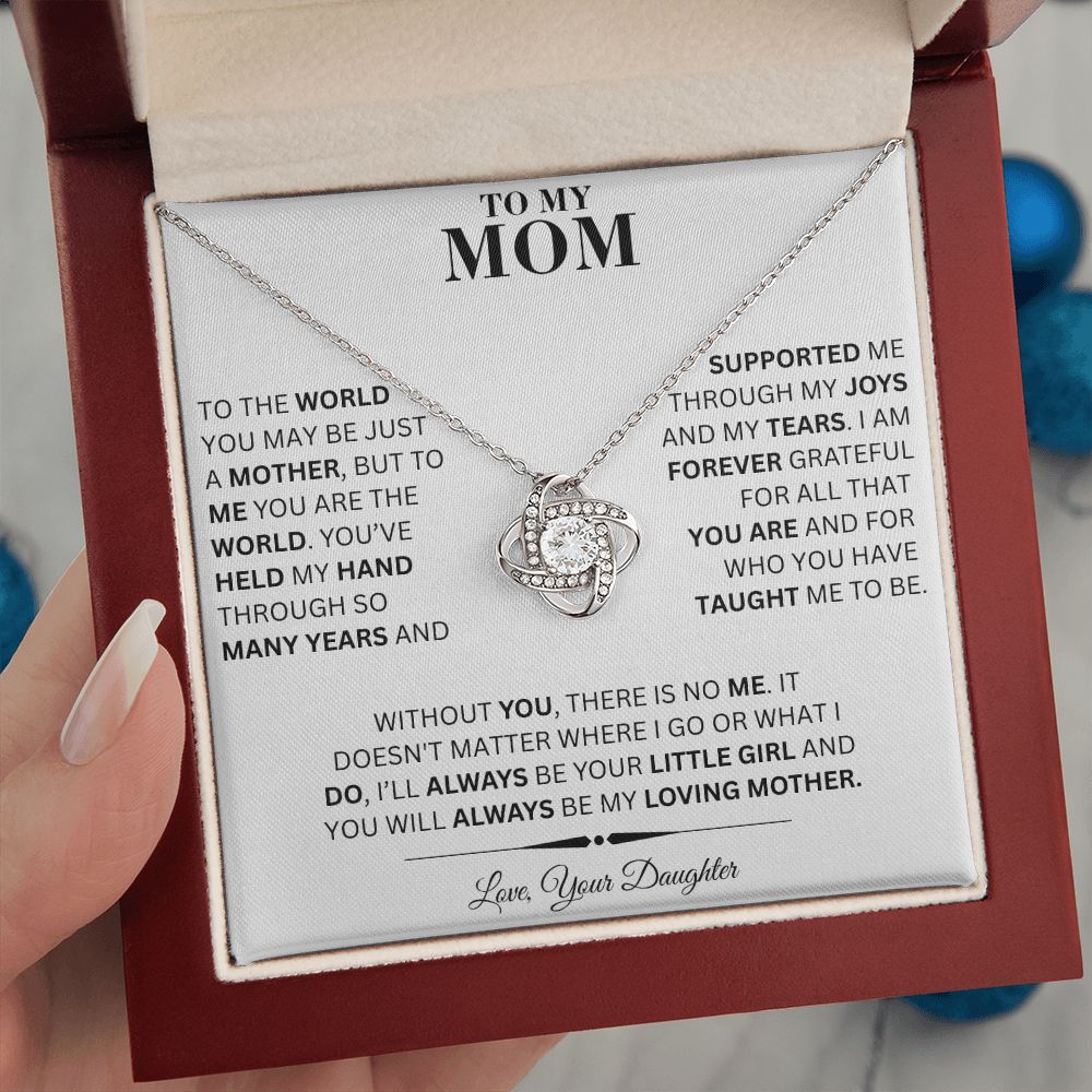 To My Mom - World To Me - Love Necklace