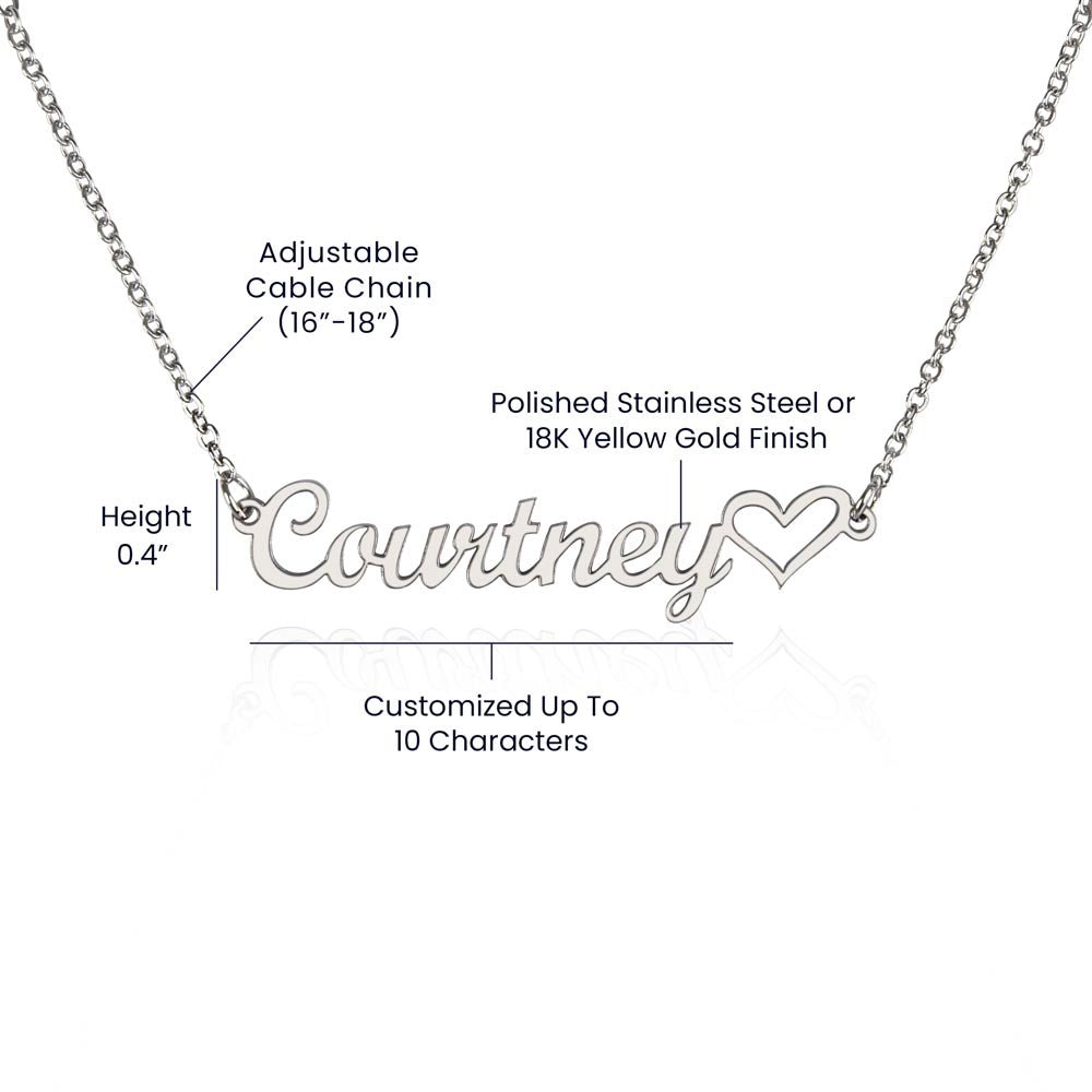 To My Beautiful Daughter-In-Law - Inspiration - Name Necklace