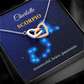 Personalized Scorpio Zodiac Hearts Necklace with Message Card
