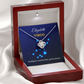 Personalized Virgo Zodiac Love Knot Necklace with Message Card