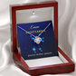 Personalized Sagittarius Zodiac Love Knot Necklace with Message Card