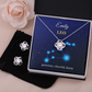Personalized Leo Zodiac Love Knot Necklace with Message Card