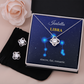 Personalized Libra Zodiac Love Knot Necklace with Message Card