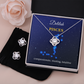 Personalized Pisces Zodiac Love Knot Necklace with Message Card